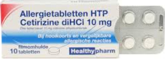 ALLERGIETABLET CETIRIZINE DIHCL HTP TABLET FO 10MG 10ST
