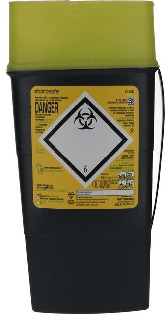 SHARPSAFE NAALDENCONTAINER  0,6L 1ST