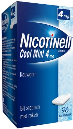 NICOTINELL COOL MINT KAUWGOM 4MG 96ST