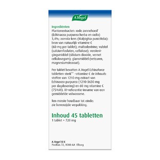 ECHINAFORCE + VITAMINE C TABLET 45ST