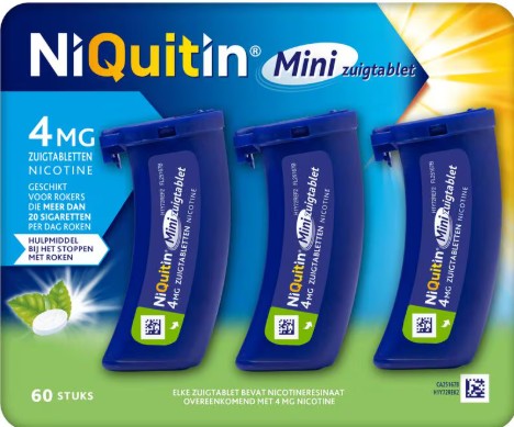 NIQUITIN MINI ZUIGTABLET 4MG 60ST