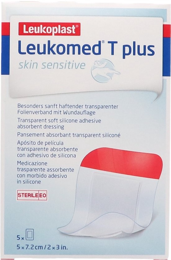 LEUKOMED T PLUS WONDPLEISTER  7,2X5CM 5ST