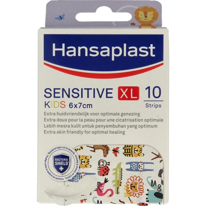 HANSAPLAST SENSITIVE KIDS DIERENPLEISTER XL 6X7CM 10ST