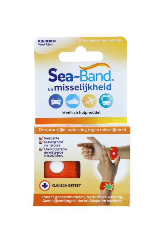SEA-BAND POLSBAND KINDEREN ORANJE 2ST