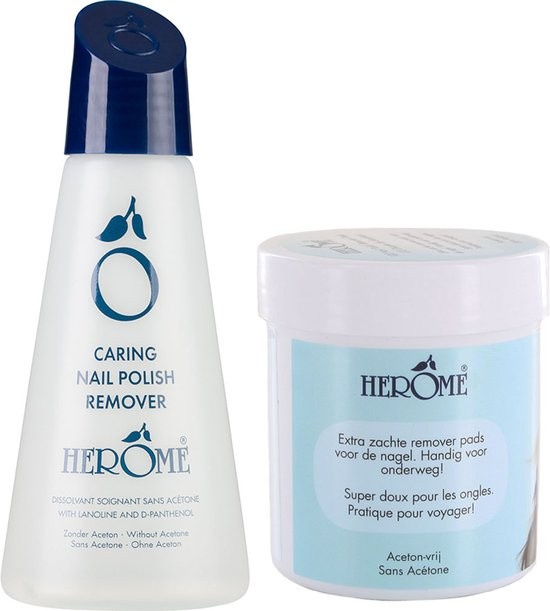 HEROME NAILPOLISH REMOVER PADS ZONDER ACETON