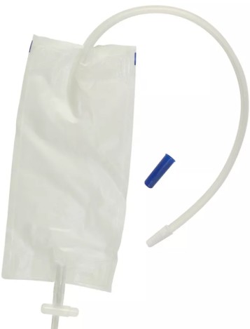 CURION URINEBEDZAK TRANSP 2L +SL 110CM + KRUISKR 25ST