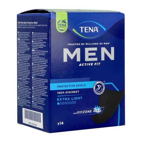 TENA MEN ACTIVE FIT PROTECTIVESHIELD 14ST