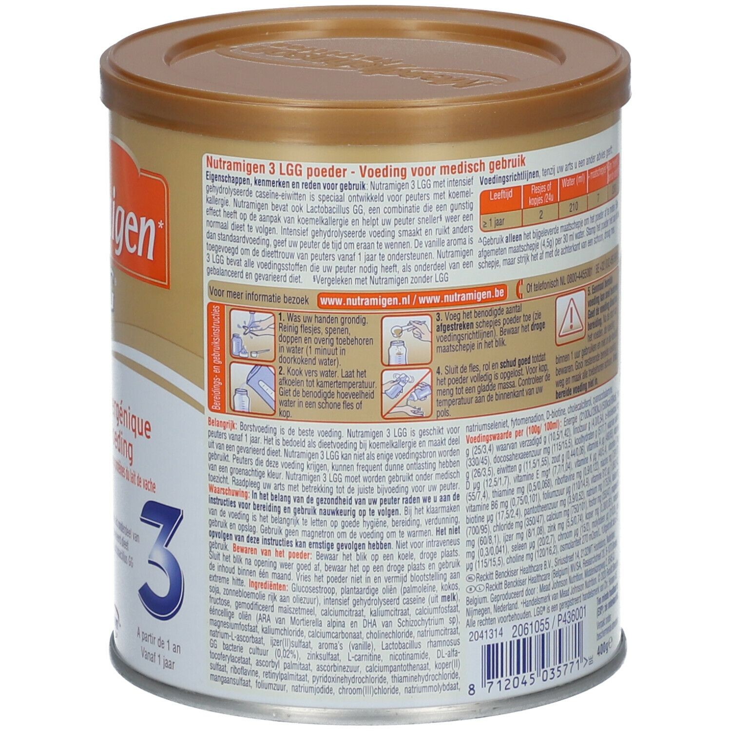 NUTRAMIGEN 2 + LGG 400G