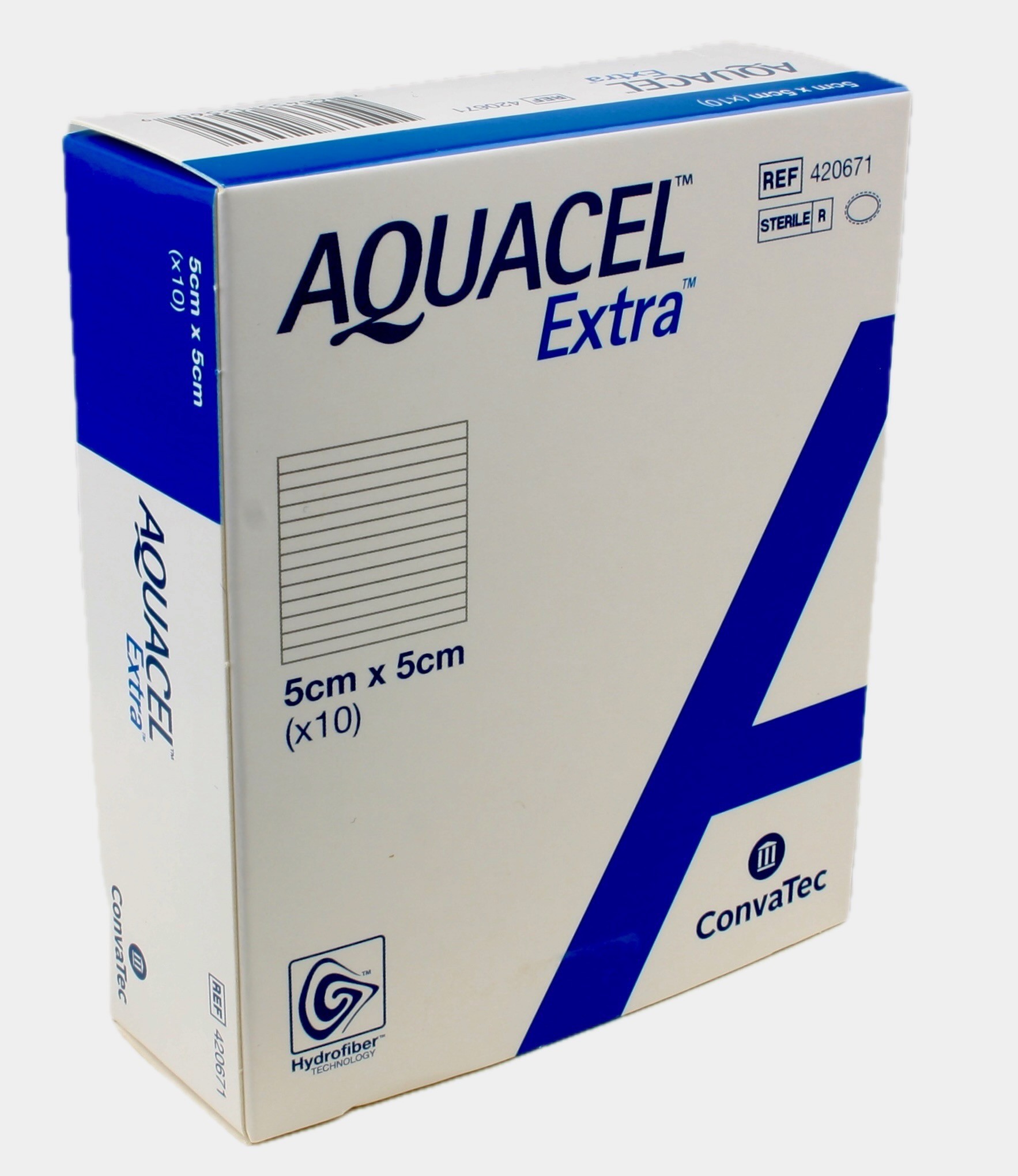 AQUACEL EXTRA HYDROFIBER VERBAND  5X 5CM 10ST