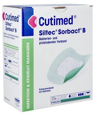 CUTIMED SILTEC B  7,5X 7,5CM 10ST