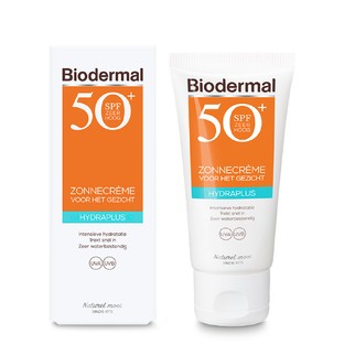 BIODERMAL HYDRA PLUS ZONNECREME GEZICHT SPF50+ 50ML