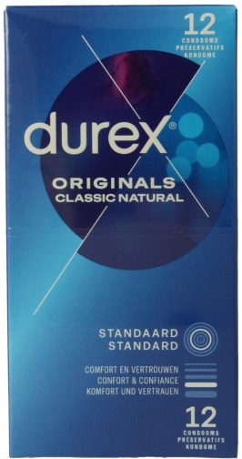 DUREX CONDOOM NATURAL 12ST