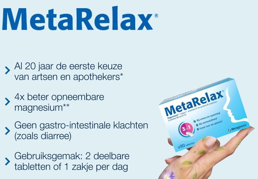 METAGENICS METARELAX TABLET 90ST