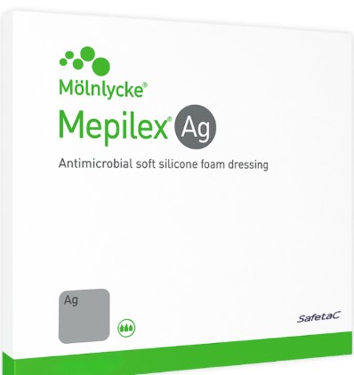 MEPILEX BORDER AG STER 10X10CM5ST