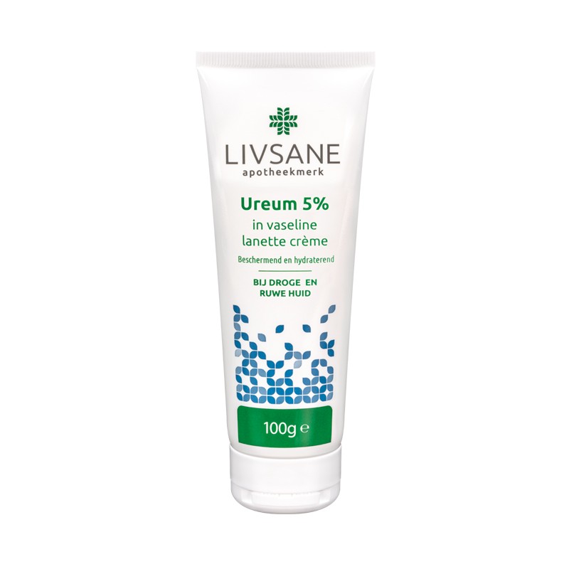 UREUM 5% IN VASELINELANETTECREME LIVSANE 100G