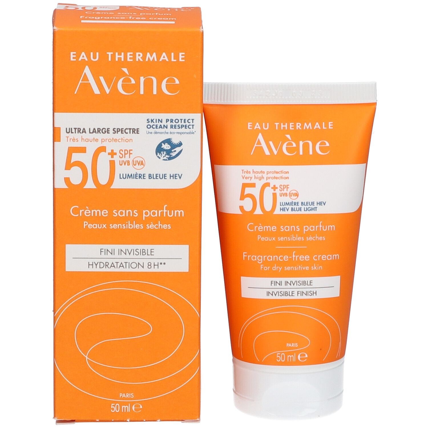 AVENE ZON CREME ZEER HOGE BESCH SPF50+ ZONDER PARF 50ML