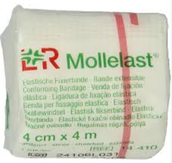 MOLLELAST FIXATIEWINDSEL ELASTWIT 4MX 4CM 20ST