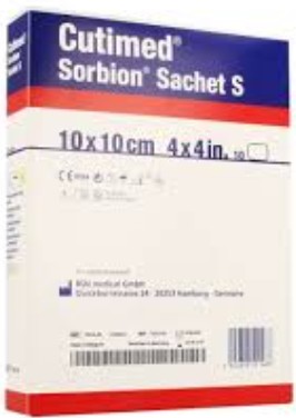 CUTIMED SORBION SACHET S 10X10CM 10ST