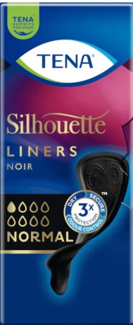 TENA SILHOUETTE NORMAL NOIR 26ST