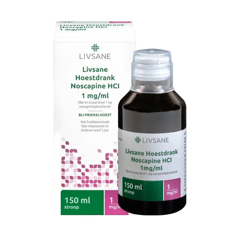 LIVSANE HOESTDRANK NOSCAPINE HCL 1MG/ML 150ML