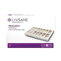 MEDICABOX WEEKCASS 7 DAGEN 4VAK PER DAG LIVSANE 1ST