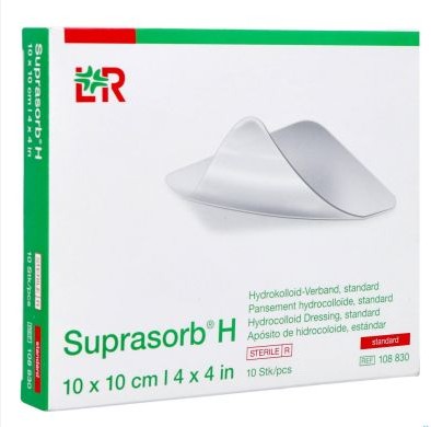 SUPRASORB H HYDROCOLLOID STANDAARD 10X10CM 10ST