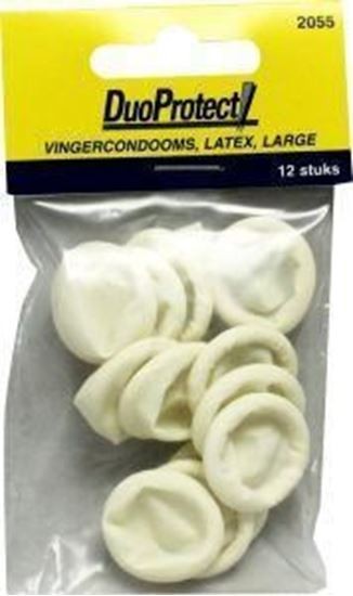 DUOPROTECT VINGERCONDOOM LATEXLARGE 12ST