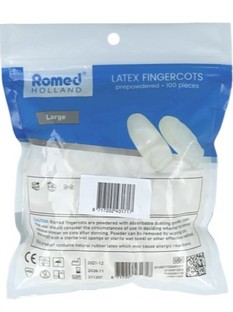 ROMED VINGERCONDOOMS LATEX L 100 ST