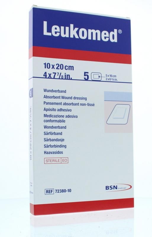 LEUKOMED WONDPLEISTER 10X20CM 5ST