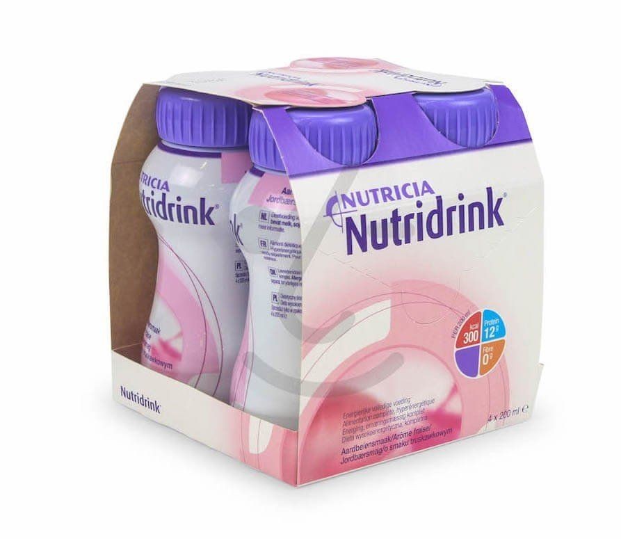 NUTRINIDRINK AARDBEI 200ML