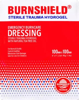BURNSHIELD COMPRES STERIEL 10X10CM 1ST