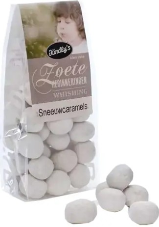 KINDLY'S SNEEUWCARAMELS BLOKBODEMZAK 160G