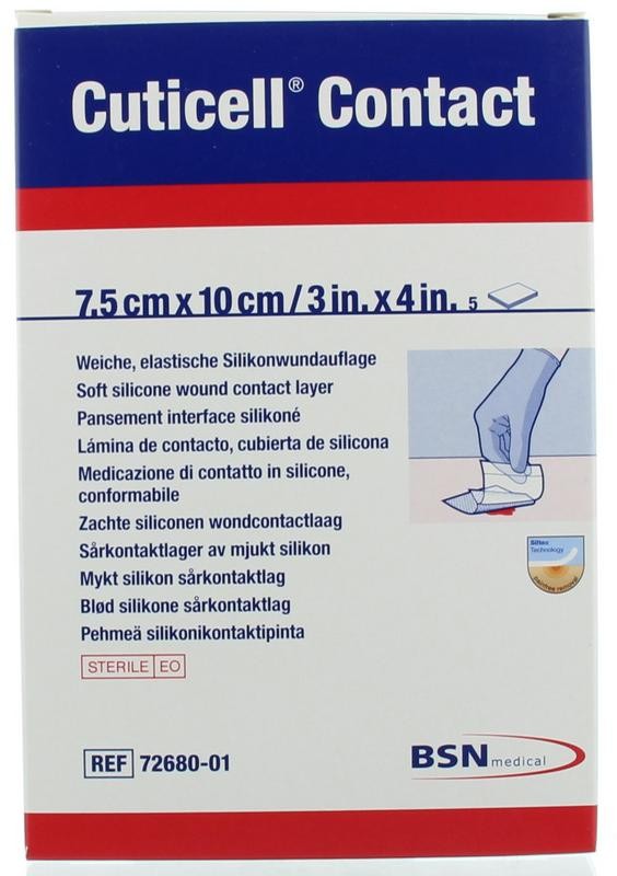 CUTICELL CONTACT  7,5X10CM 5ST