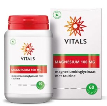 VITALS MAGNESIUMBISGLYCINAAT TABLET 100MG 60ST