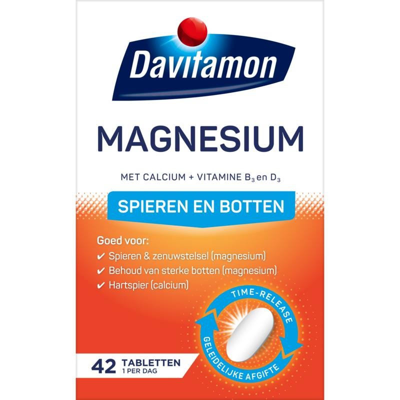 DAVITAMON MAGNESIUM SPIEREN ENBOTTEN TABLET 42ST