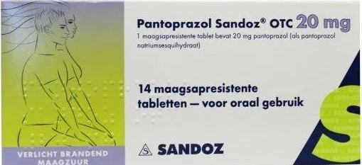 PANTOPRAZOL SANDOZ OTC TABLET MSR 20MG 14ST