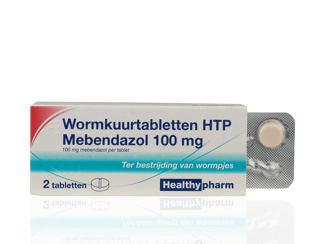 WORMKUURTABLET HTP MEBENDAZOL TABLET 100MG 2ST