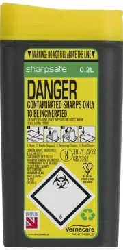 SHARPSAFE NAALDENCONTAINER 0,2L PEN 1ST